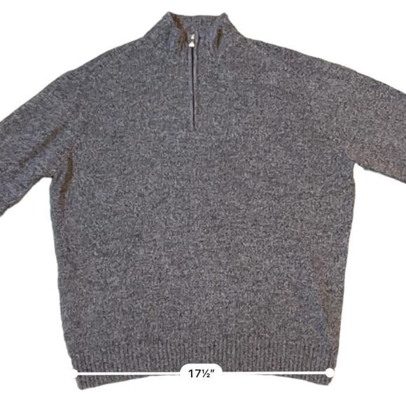 Men’s Enzo Montanari 1/4 Zip 100% Wool Sweater - Picture 6 of 9